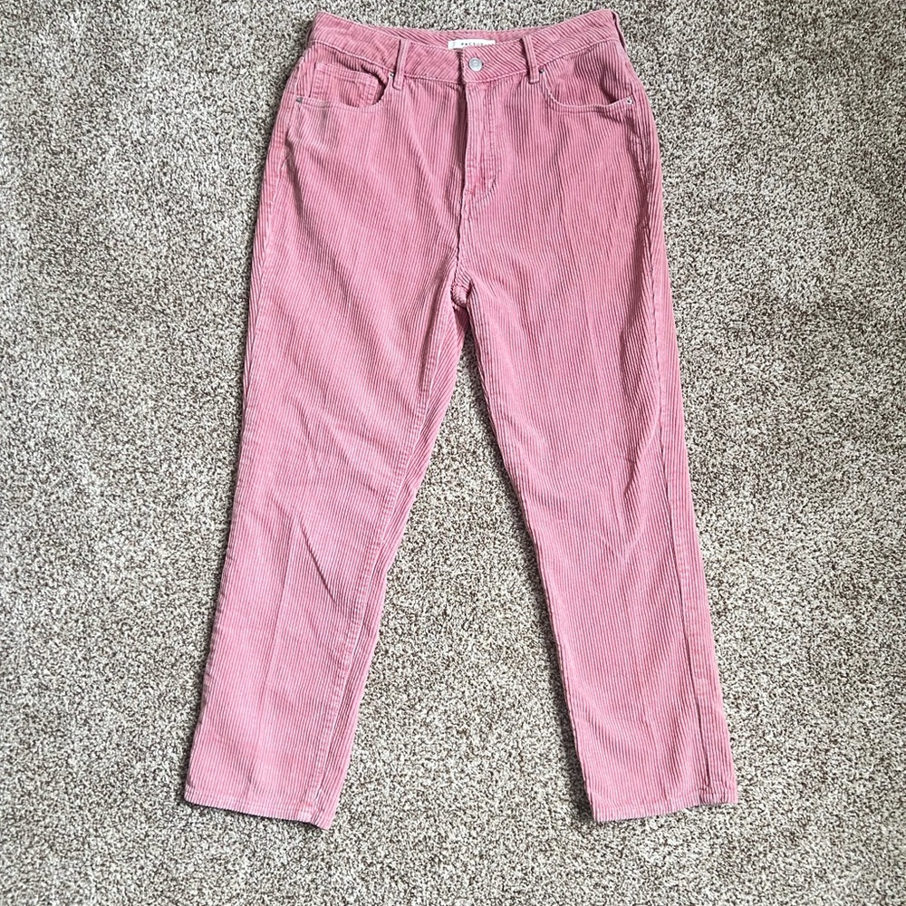 Pacsun Pink Straight Leg Corduroy Jeans size 29